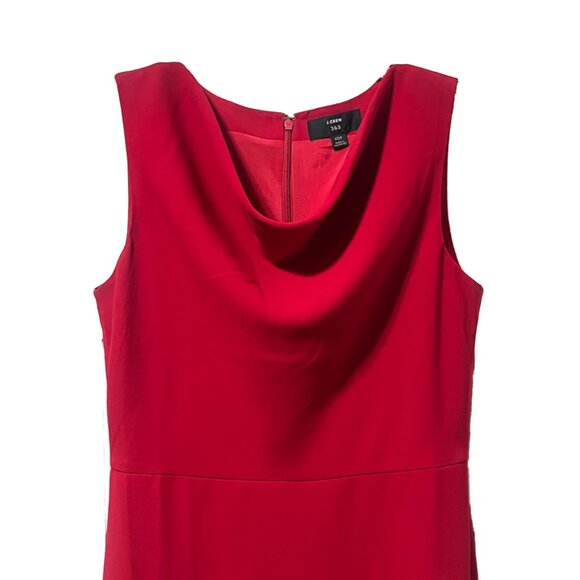 J. Crew 365 Red Cocktail Dress, Size 10 Tall - Picture 8 of 14